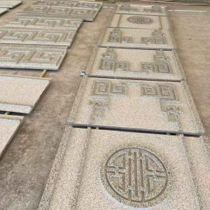 新余 白麻花岗岩外墙立面雕刻板