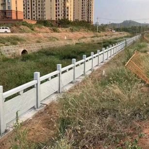 新余 白麻河道栏杆效果展示图
