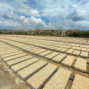 新余 黄金麻荔枝面花岗岩石材地铺石防护中