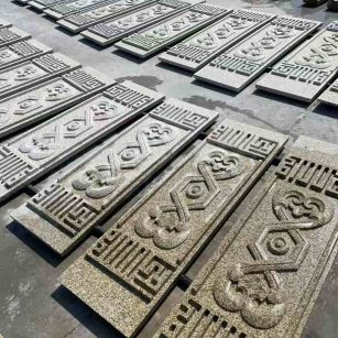 新余 黄金麻花岗岩外墙雕刻板