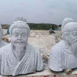 新余 白麻花岗岩石材人物立体雕刻