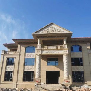 新余 黄金麻花岗岩别墅外墙干挂