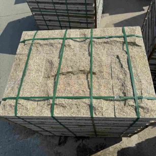 新余 黄金麻花岗岩石材自然面蘑菇石成品