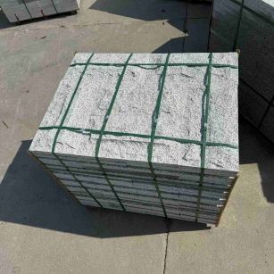 新余 白麻花岗岩石材自然面蘑菇石成品