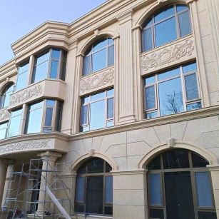 新余 黄金麻花岗岩别墅外墙干挂