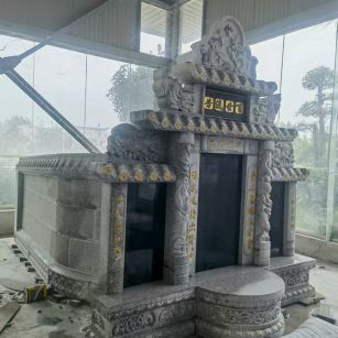 新余 芝麻白墓碑效果展示图