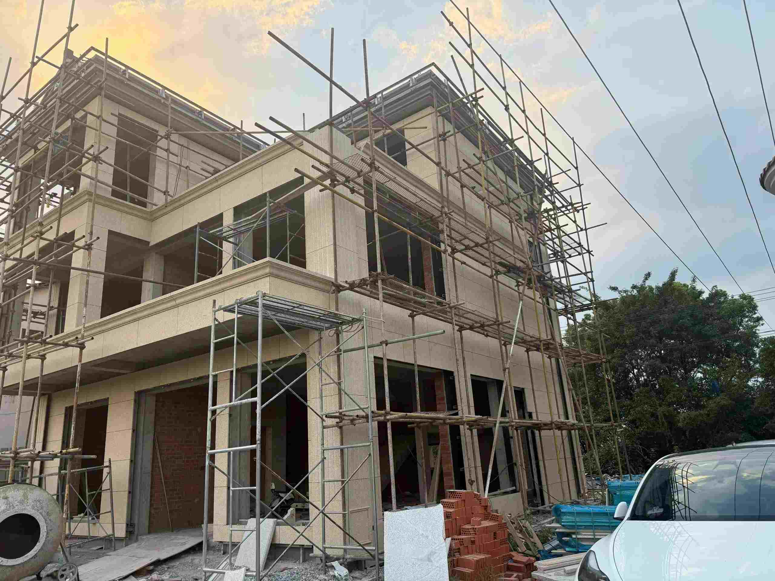 新余 黄金麻荔枝面花岗岩外墙干挂