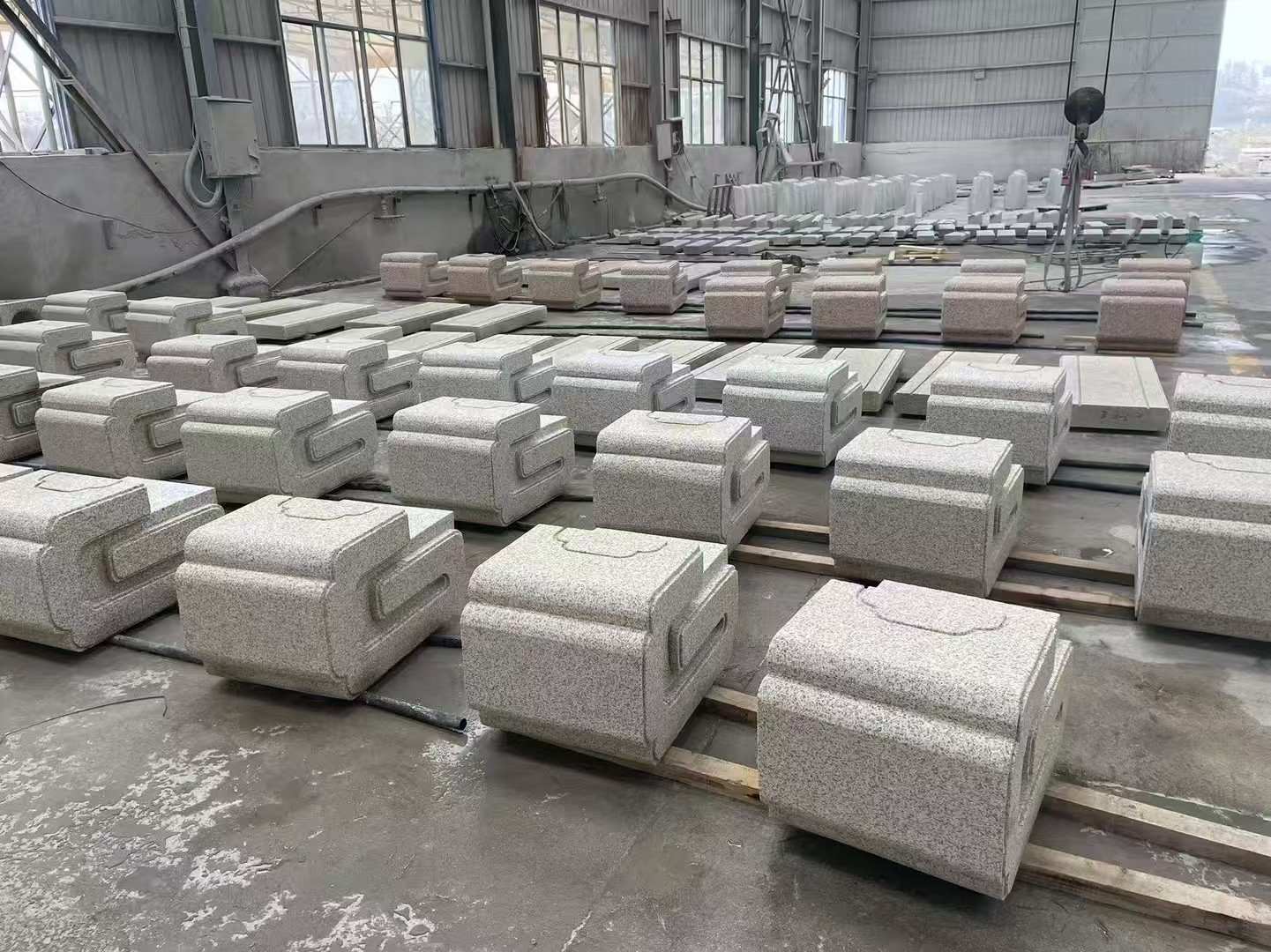 新余 白麻花岗岩异形加工-石凳，坐凳