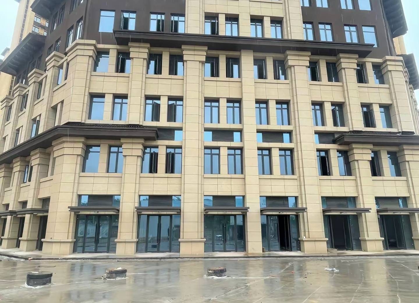 新余 黄金麻花岗岩荔枝面小区外墙干挂