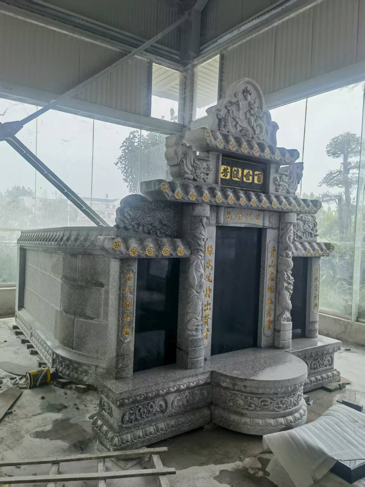 新余 芝麻白墓碑效果展示图