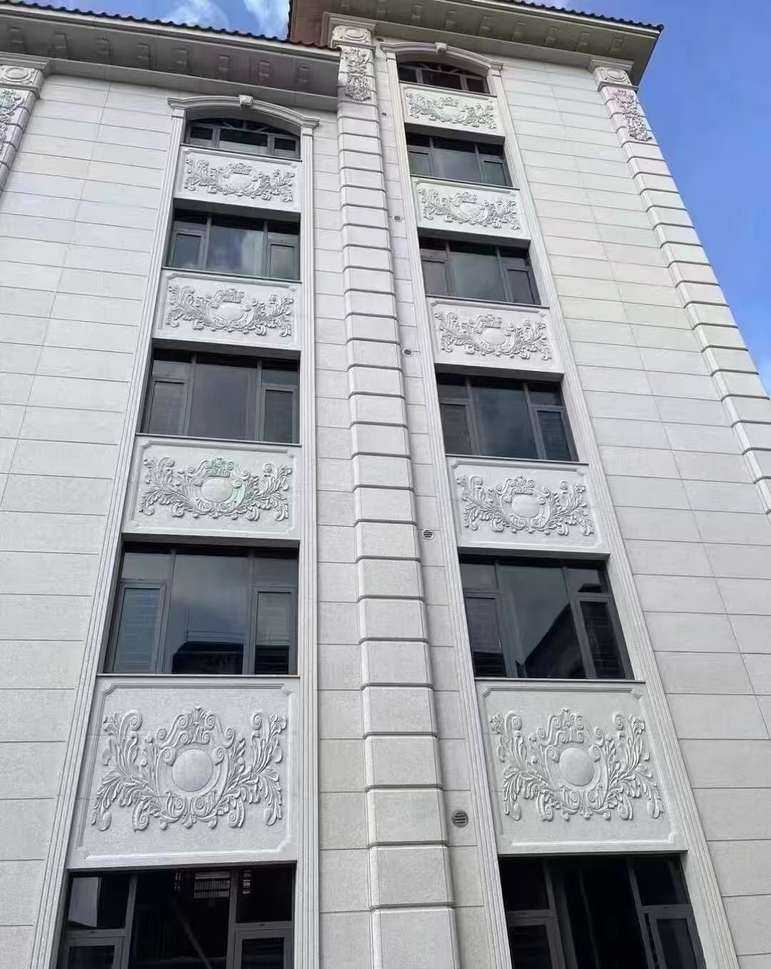 新余 白麻荔枝面花岗岩别墅外墙干挂