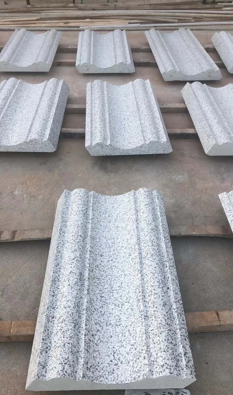 新余 白麻花岗岩光面别墅线条